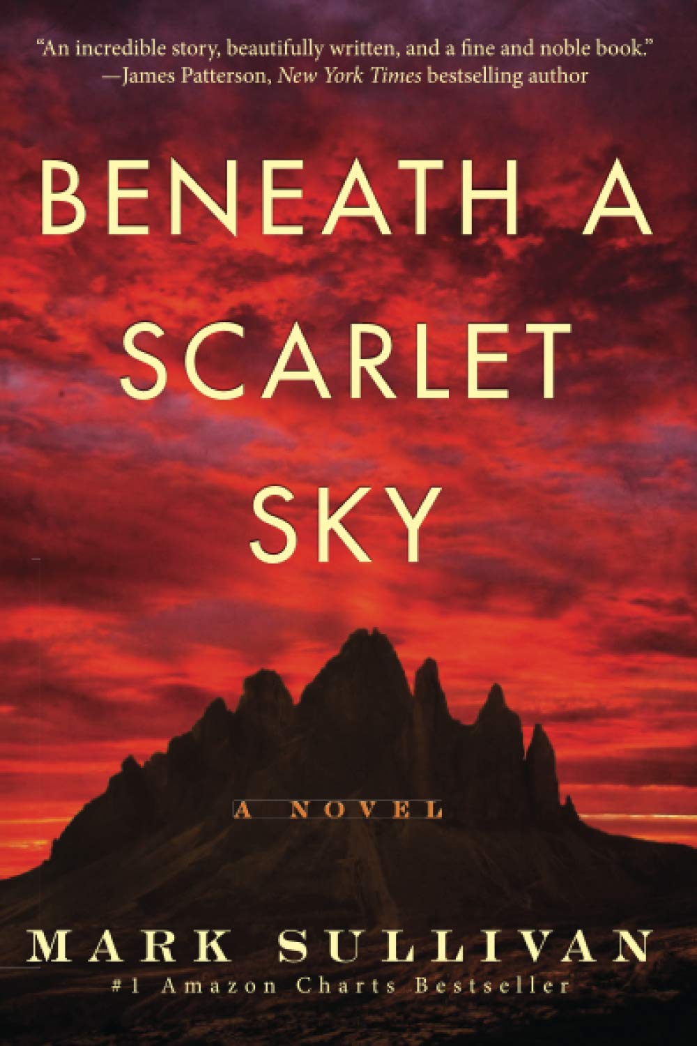 Cover of Beneath a Scarlet Sky by Mark Sullivan 