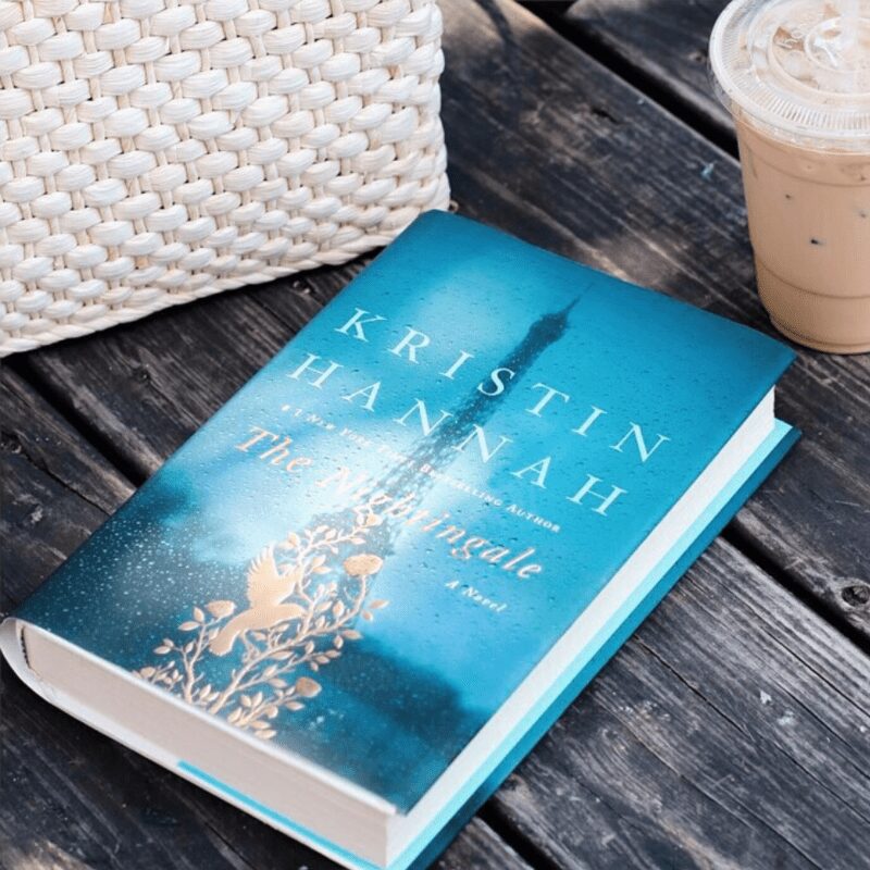 Stylized photo of The Nightingale by Kristin Hannah