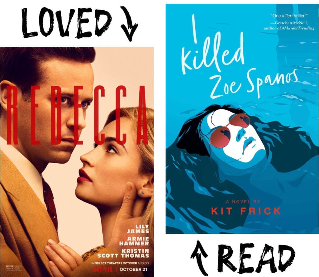 Scary Book and Movie Pairings -I Killed Zoe Spanos