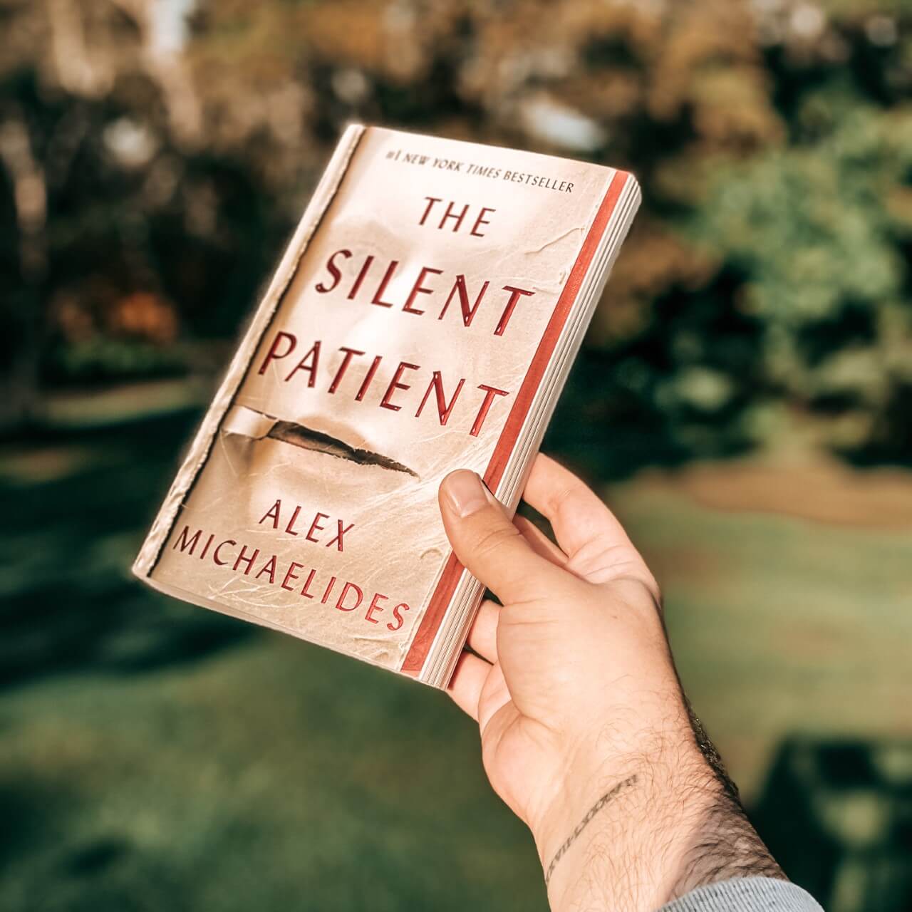Stylized photo of The Silent Patient by Alex Michaelides